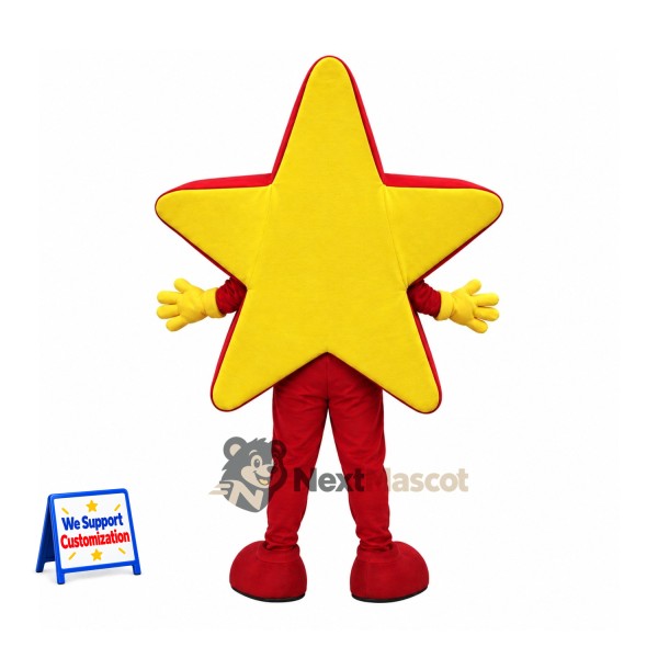 Star Mascot Costume - Yellow for Sports Days