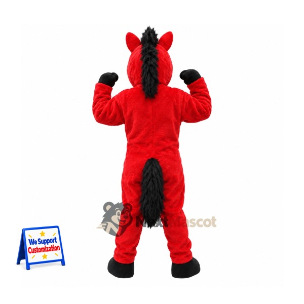 Horse Mascot Costume - Red Horse Mascot Costume - Red