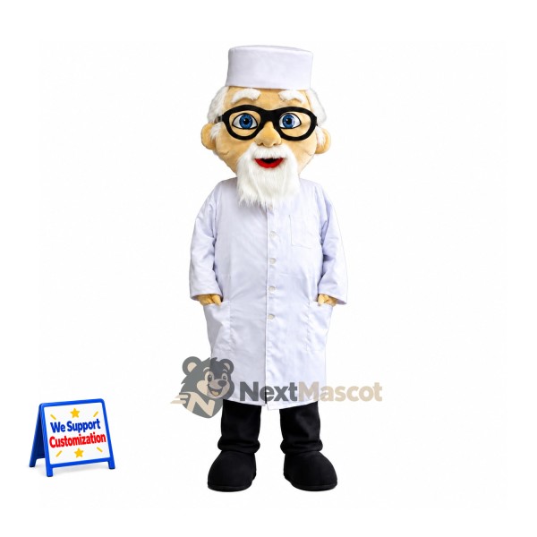 Doctor Mascot Costume - Glasses for Team Events