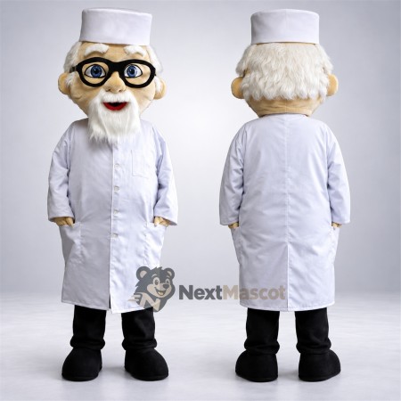 Doctor Mascot Costume - Glasses for Team Events Doctor Mascot Costume - Glasses for Team Events
