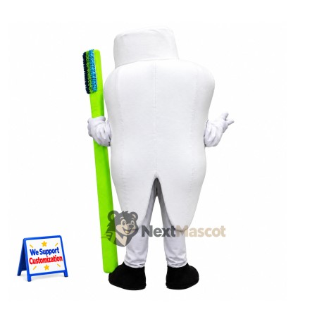 Tooth Mascot Costume - Toothbrush for Team Events Tooth Mascot Costume - Toothbrush for Team Events