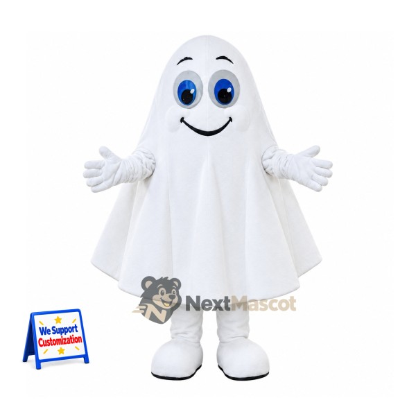 Ghost Mascot Costume - White for School Events