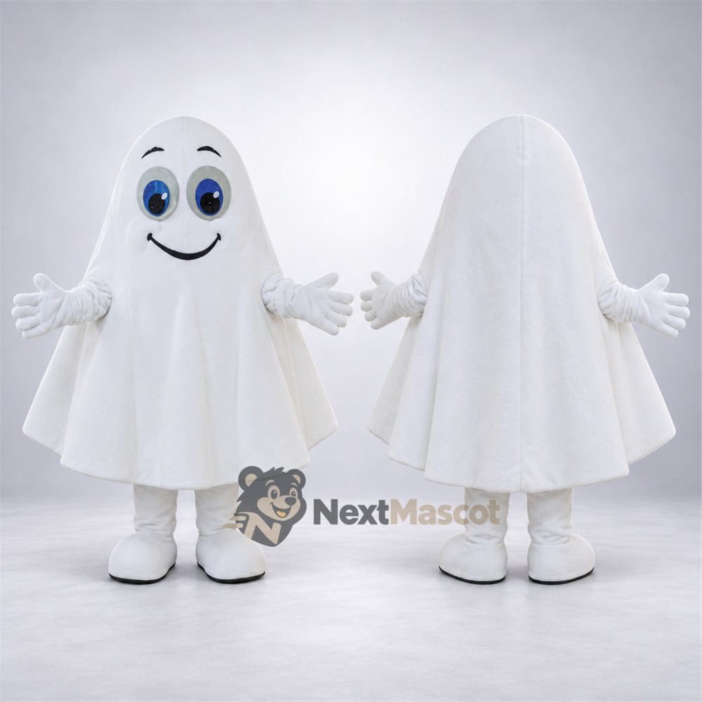 Ghost Mascot Costume - White for School Events