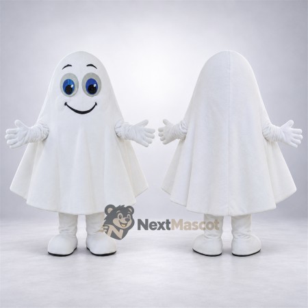 Ghost Mascot Costume - White for School Events