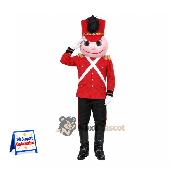 Toy Soldier Mascot Costume for Christmas Photos