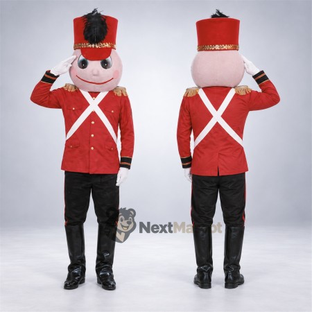 Toy Soldier Mascot Costume for Christmas Photos Toy Soldier Mascot Costume for Christmas Photos