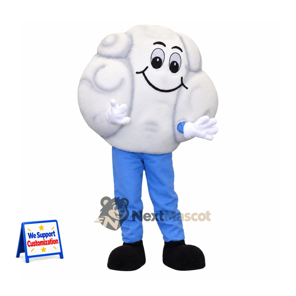 Brain Mascot Costume - White Brain Mascot Costume - White