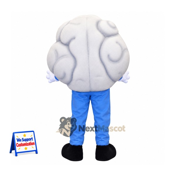 Brain Mascot Costume - White Brain Mascot Costume - White