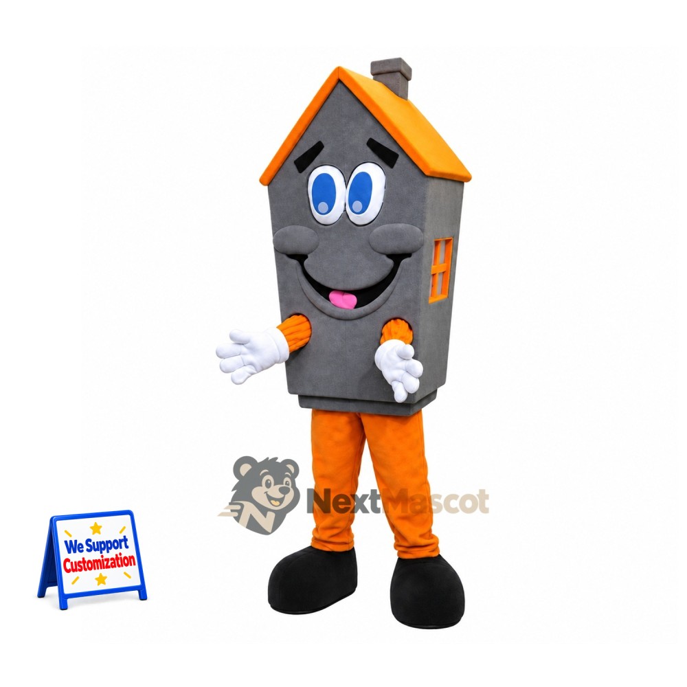 House Mascot Costume - Gray House Mascot Costume - Gray