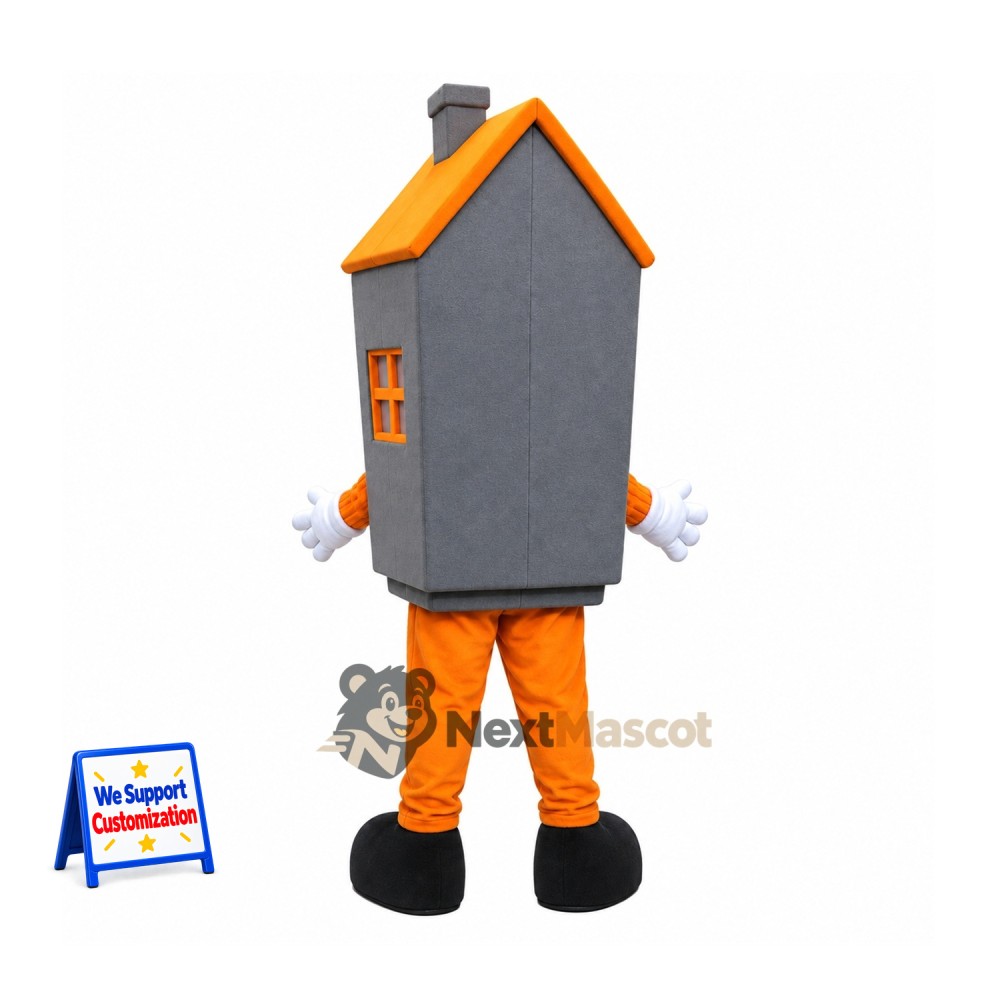 House Mascot Costume - Gray House Mascot Costume - Gray