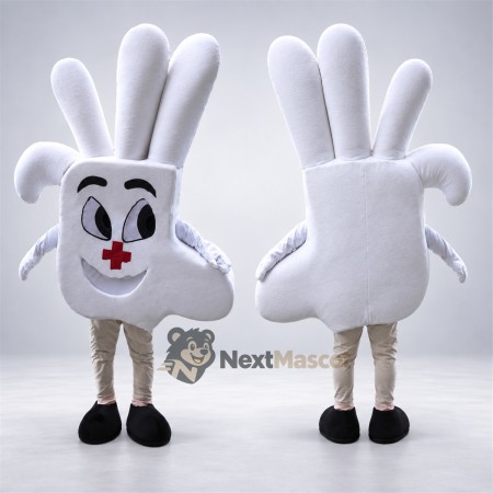 Medical Glove Mascot Costume Medical Glove Mascot Costume