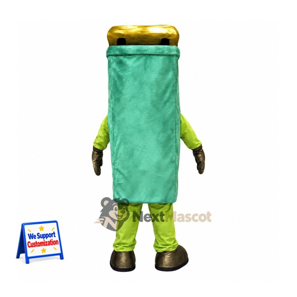 Battery Mascot Costume - Green Battery Mascot Costume - Green