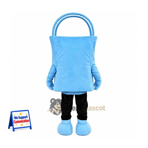Shopping Bag Mascot Costume - Blue Shopping Bag Mascot Costume - Blue