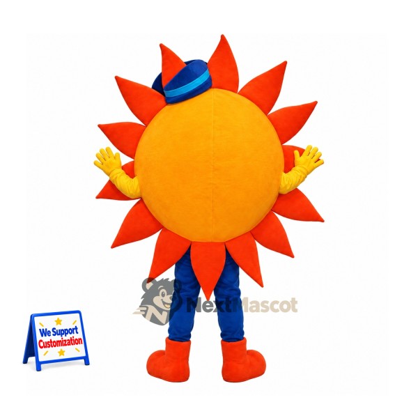 Sun Mascot Costume - Blue Hat for Parades