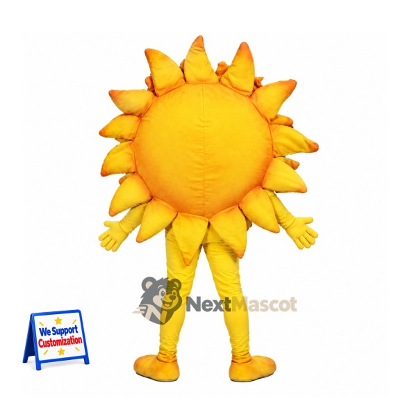 Sun Mascot Costume - Sunglasses and Yellow Shoes Sun Mascot Costume - Sunglasses and Yellow Shoes