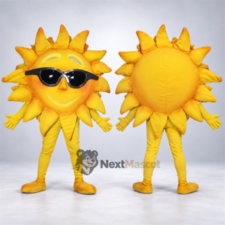 Sun Mascot Costume - Sunglasses and Yellow Shoes Sun Mascot Costume - Sunglasses and Yellow Shoes