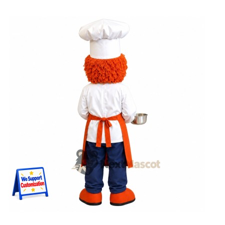 Chef Mascot Costume - Orange Apron