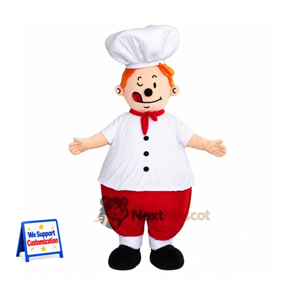 Chef Mascot Costume - Red Pants for Parades