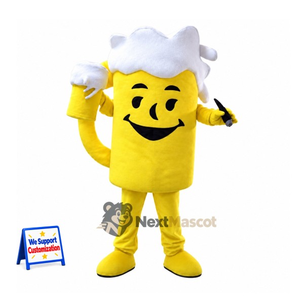 Beer Mug Mascot Costume for Food Fairs