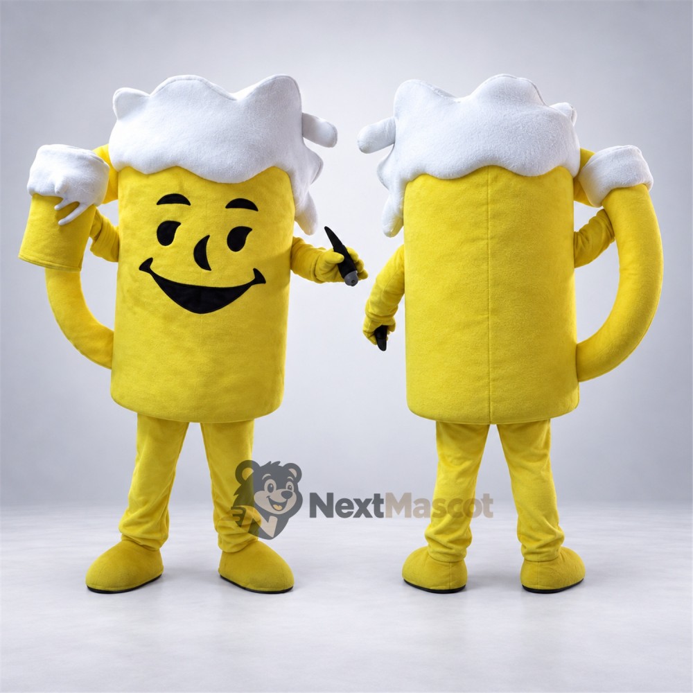 Beer Mug Mascot Costume for Food Fairs