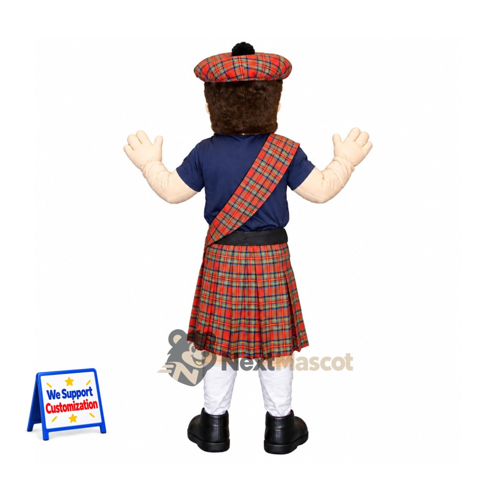 Scottish Man Mascot Costume - Kilt for Community Events Scottish Man Mascot Costume - Kilt for Community Events