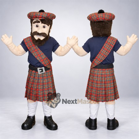 Scottish Man Mascot Costume - Kilt for Community Events Scottish Man Mascot Costume - Kilt for Community Events