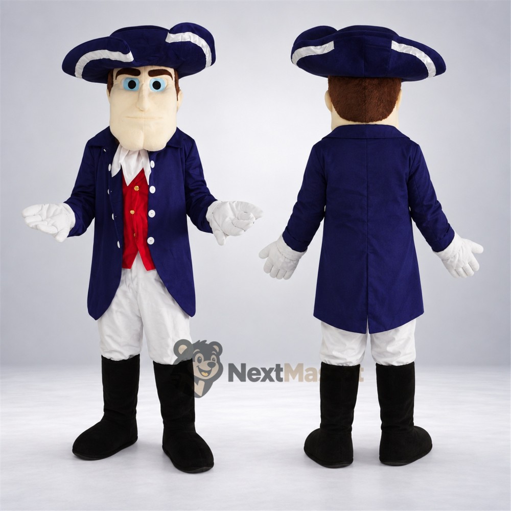 Colonial Patriot Mascot Costume for School Events Colonial Patriot Mascot Costume for School Events