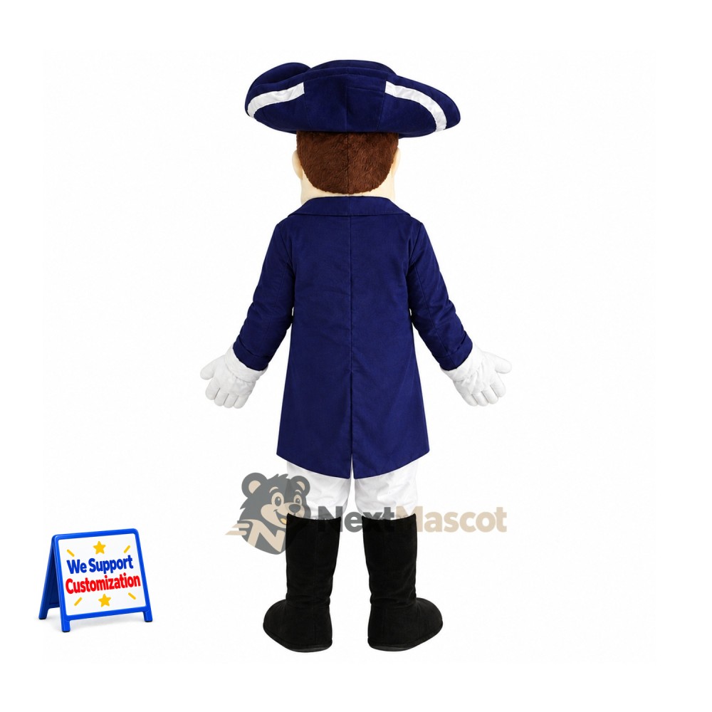 Colonial Patriot Mascot Costume for School Events Colonial Patriot Mascot Costume for School Events