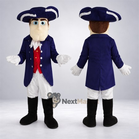 Colonial Patriot Mascot Costume for School Events Colonial Patriot Mascot Costume for School Events
