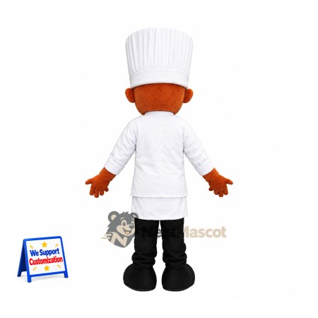 Chef Mascot Costume - White Uniform for Festivals Chef Mascot Costume - White Uniform for Festivals