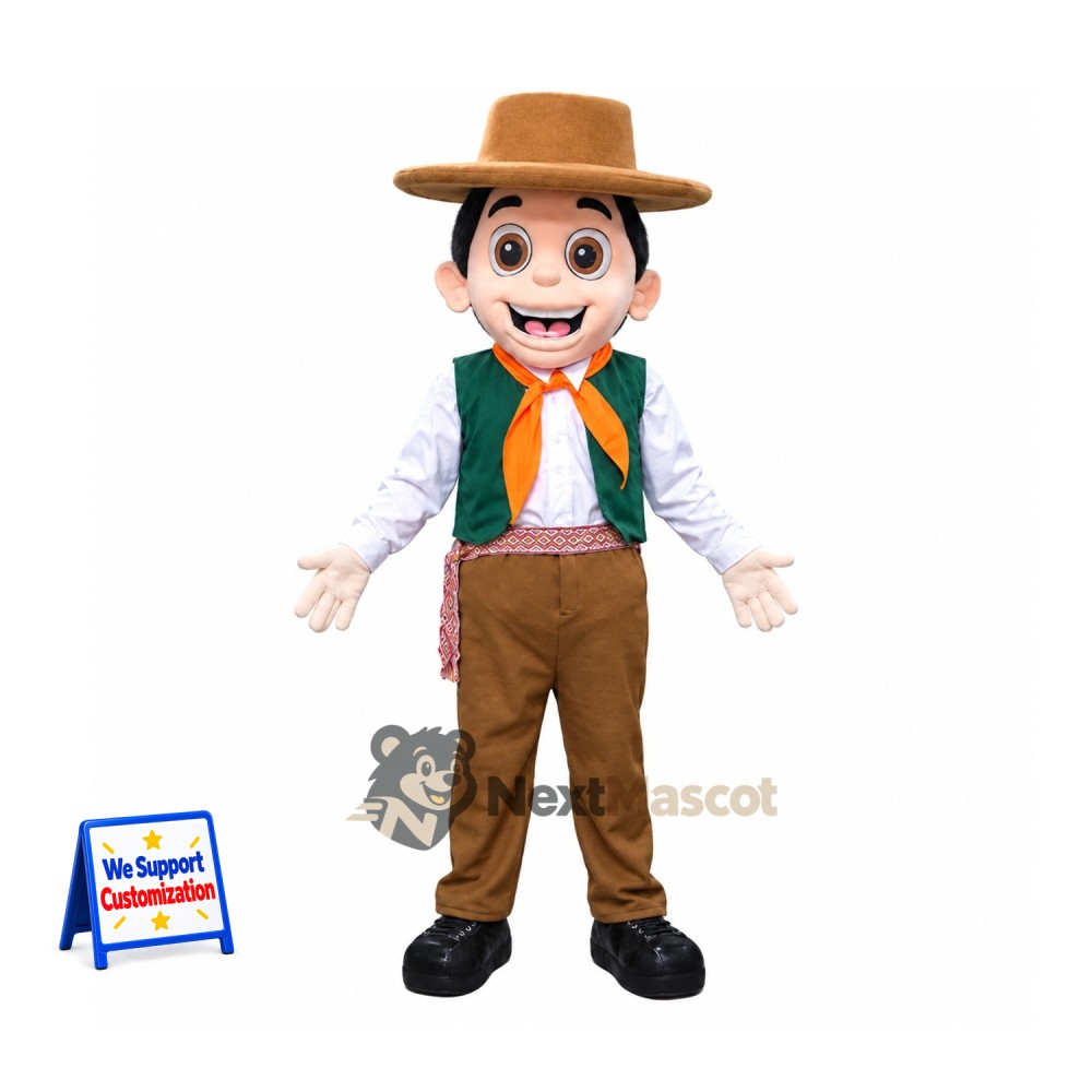 Cowboy Mascot Costume for Festivals Cowboy Mascot Costume for Festivals