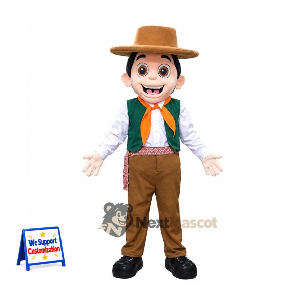 Cowboy Mascot Costume for Festivals