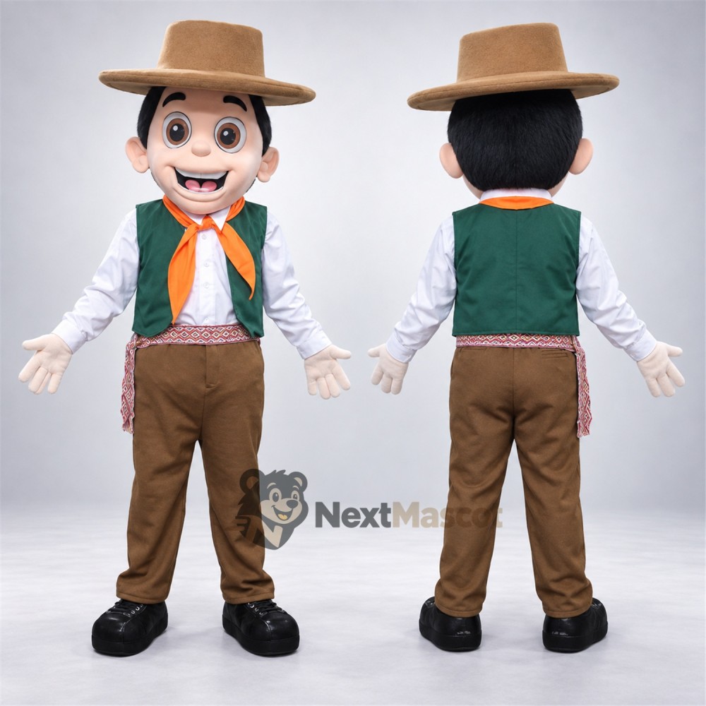 Cowboy Mascot Costume for Festivals Cowboy Mascot Costume for Festivals