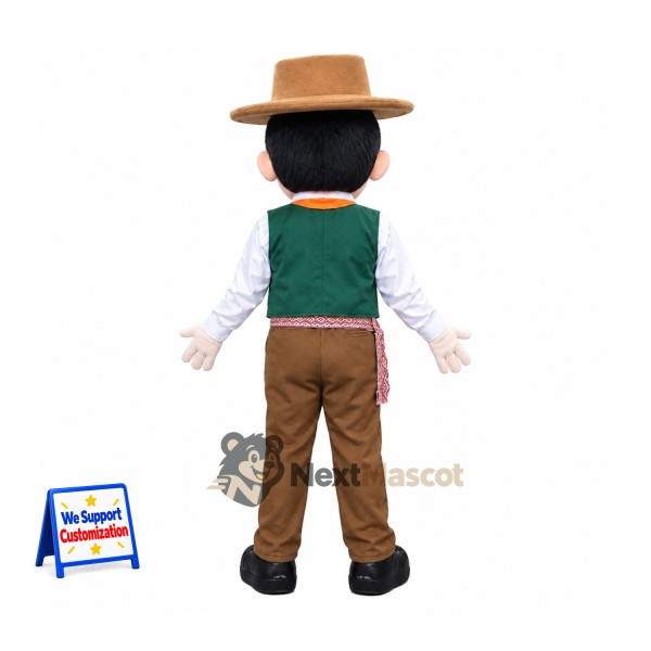 Cowboy Mascot Costume for Festivals Cowboy Mascot Costume for Festivals