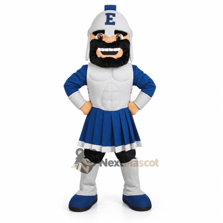 Spartan Warrior Mascot Costume - Blue for Parades Spartan Warrior Mascot Costume - Blue for Parades