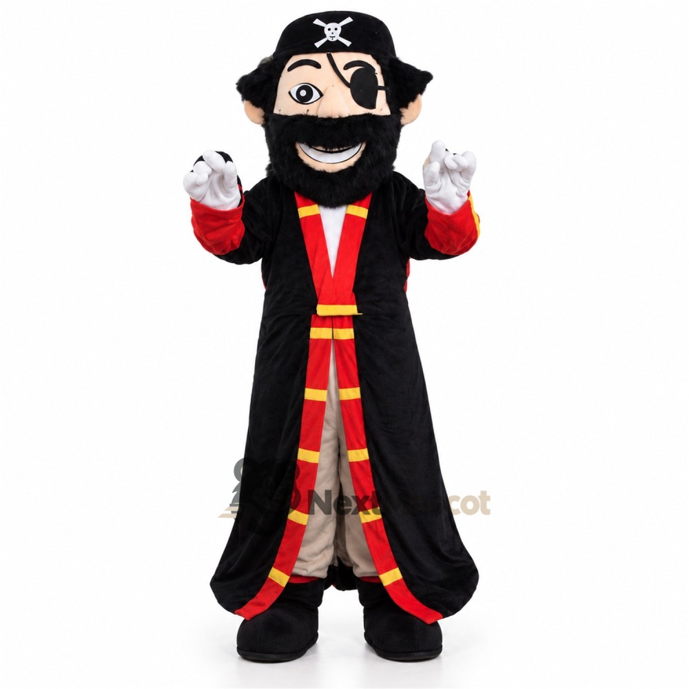 Pirate Captain Mascot Costume for Carnivals Pirate Captain Mascot Costume for Carnivals
