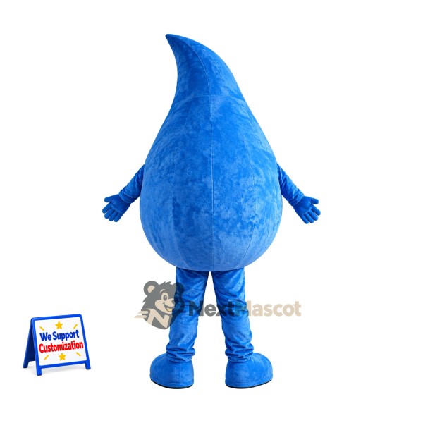 Water Drop Mascot Costume - Blue