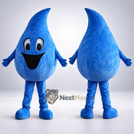 Water Drop Mascot Costume - Blue Water Drop Mascot Costume - Blue