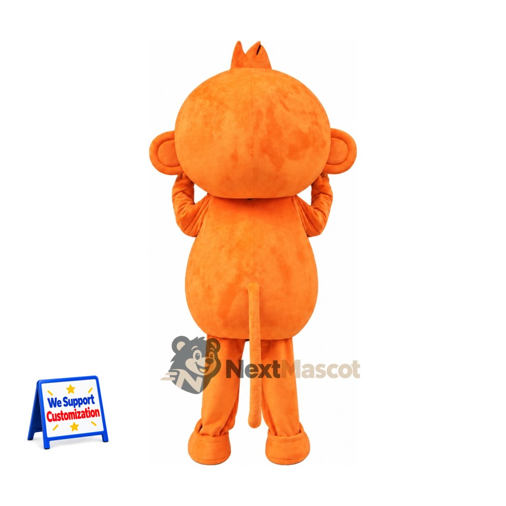 Monkey Mascot Costume - Orange Monkey Mascot Costume - Orange