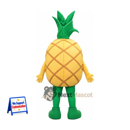 Pineapple Mascot Costume - Green Boots Pineapple Mascot Costume - Green Boots