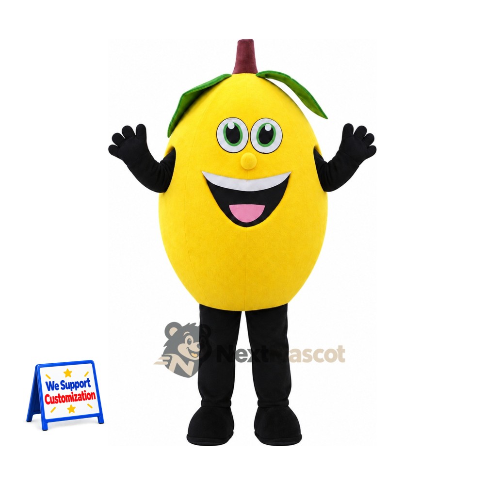 Mango Mascot Costume - Yellow Mango Mascot Costume - Yellow