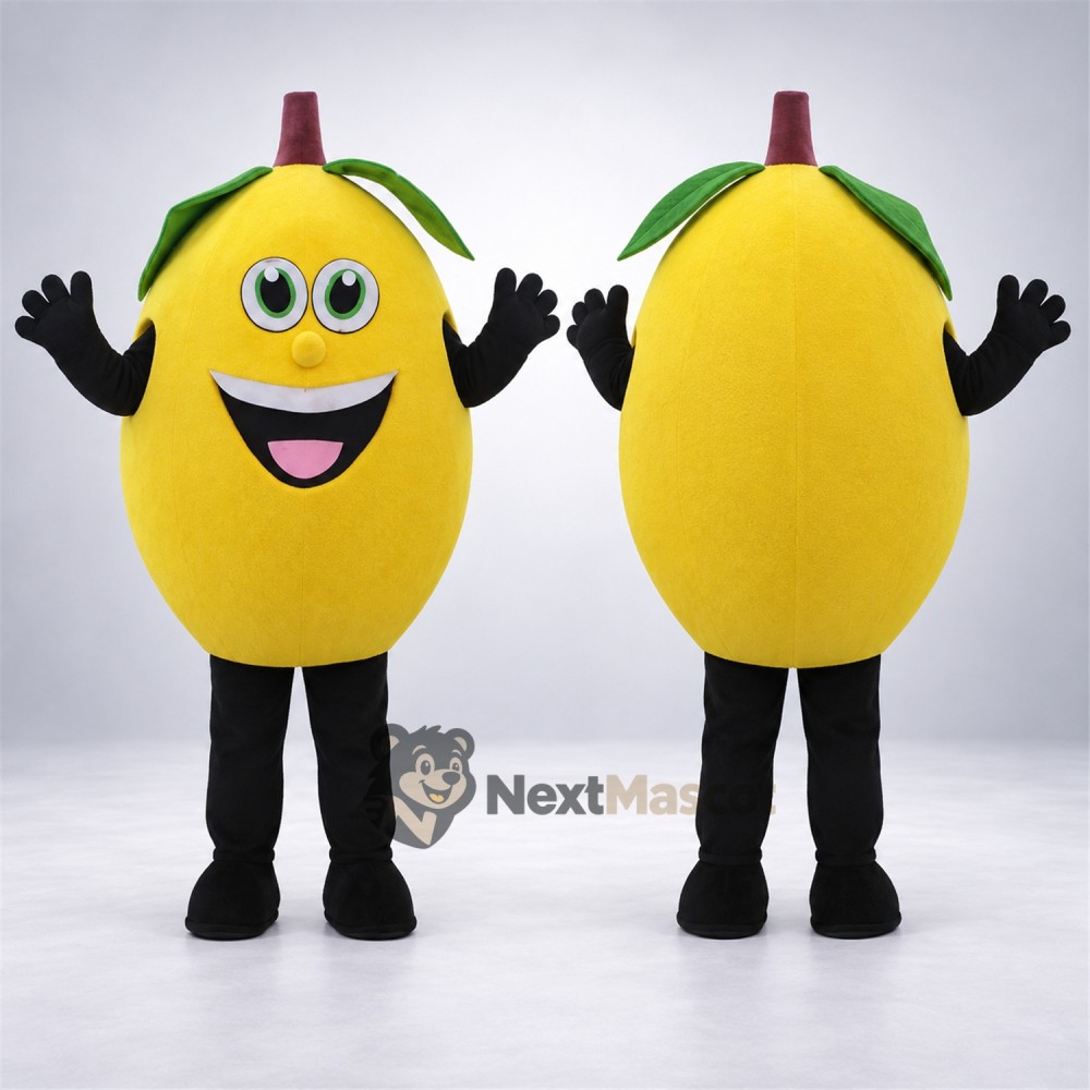 Mango Mascot Costume - Yellow Mango Mascot Costume - Yellow