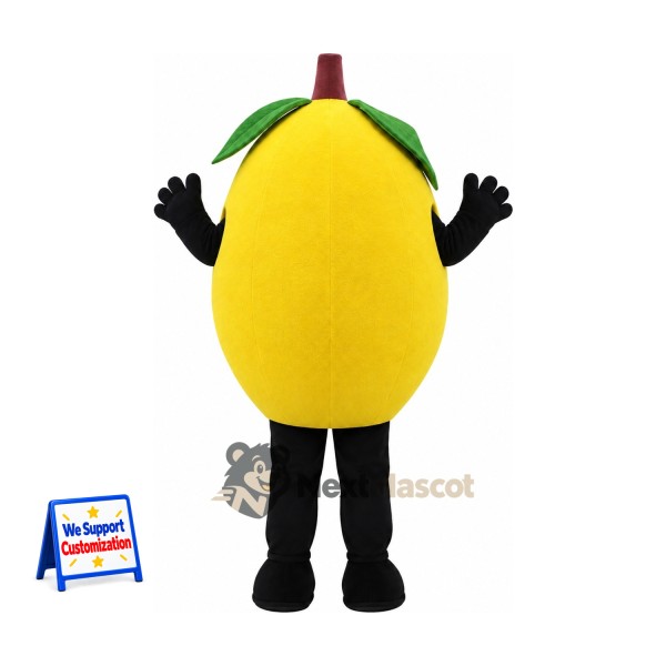 Mango Mascot Costume - Yellow Mango Mascot Costume - Yellow