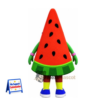Watermelon Slice Mascot Costume Watermelon Slice Mascot Costume