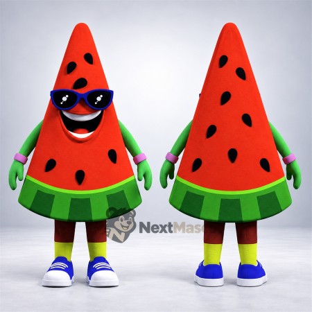 Watermelon Slice Mascot Costume Watermelon Slice Mascot Costume