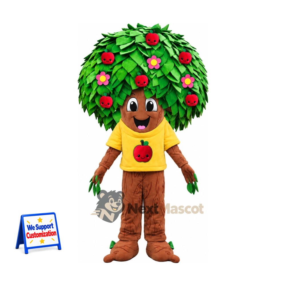 Apple Tree Mascot Costume Apple Tree Mascot Costume