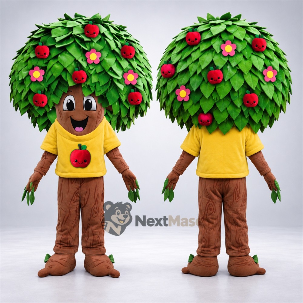 Apple Tree Mascot Costume Apple Tree Mascot Costume