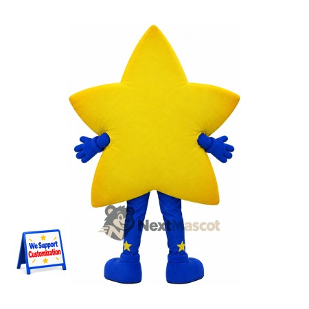 Star Mascot Costume - Yellow for School Spirit