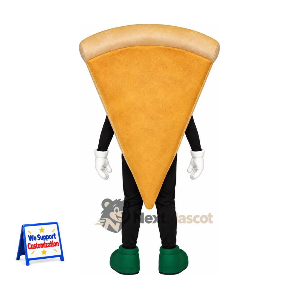 Pizza Slice Mascot Costume - Green Boots Pizza Slice Mascot Costume - Green Boots