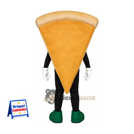Pizza Slice Mascot Costume - Green Boots Pizza Slice Mascot Costume - Green Boots